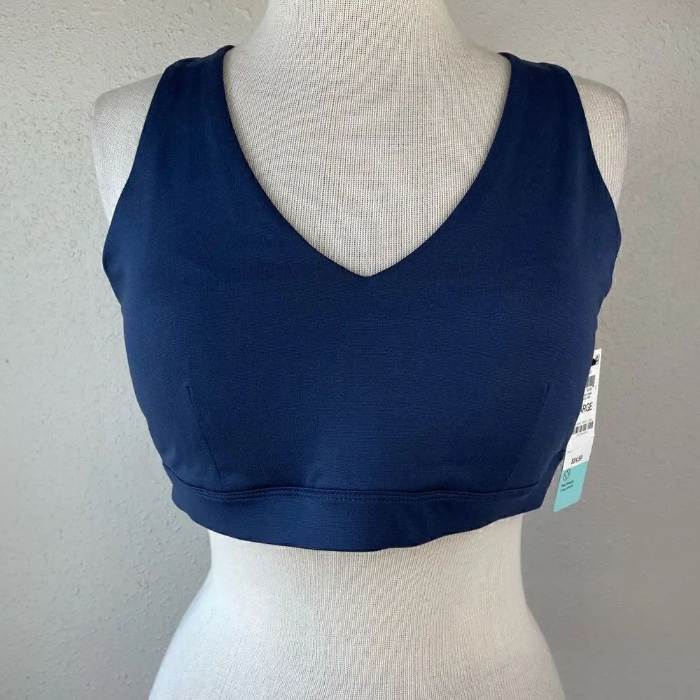 NWT Ideology Navy Blue Sports Bra Size M